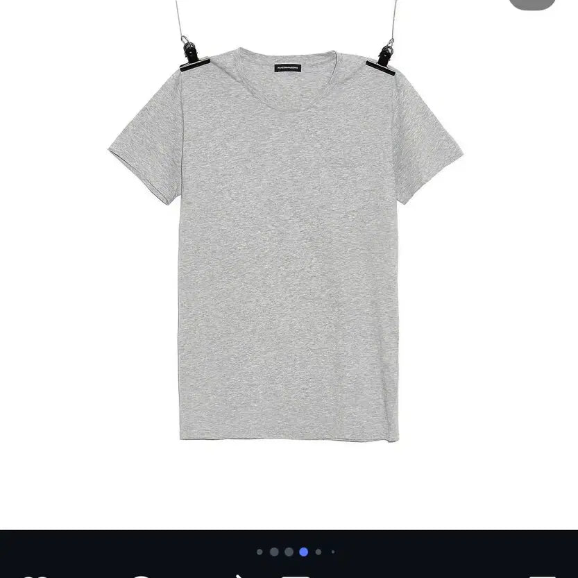 [BUNJANG] PEACEMINUSONE 3Pack Pocket T-Shirt Set (White + Grey) / 피스마이너스원 쓰리포켓 티셔츠