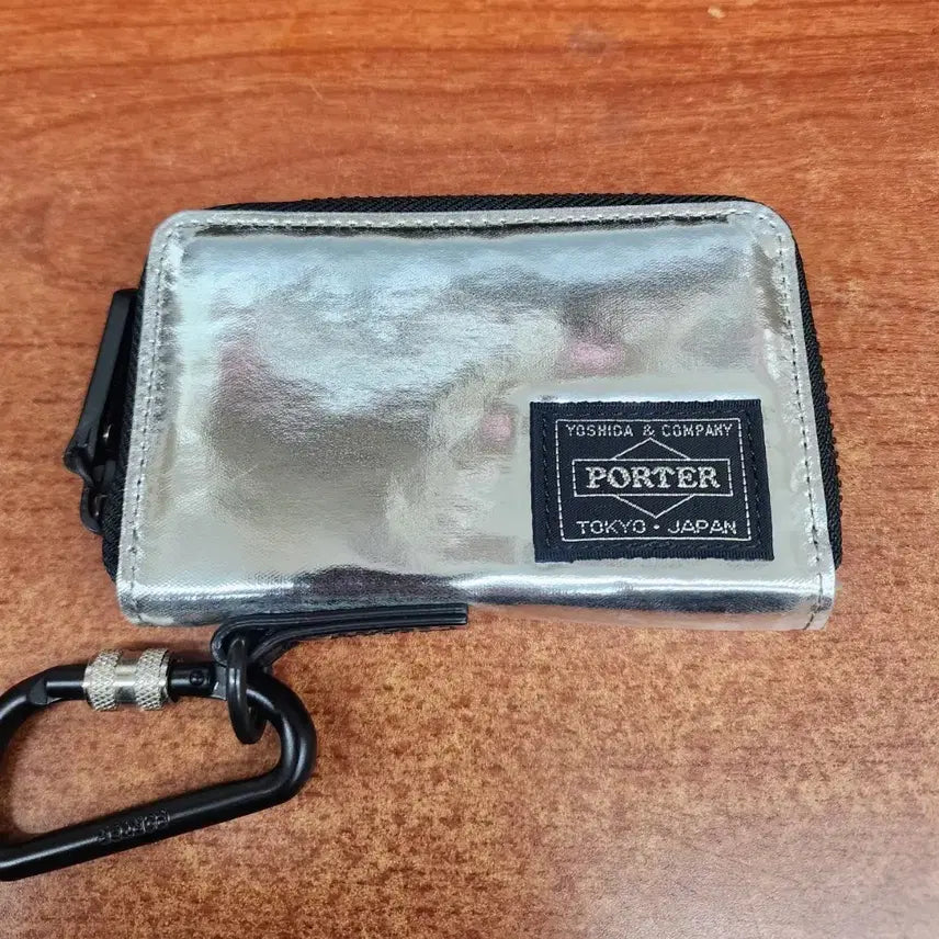 [BUNJANG] Yoshida Porter Silver Card Wallet / 요시다포터 실버 카드지갑
