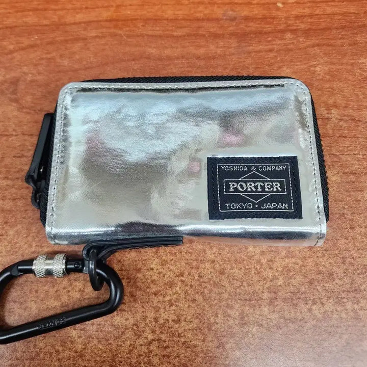 [BUNJANG] Yoshida Porter Silver Card Wallet / 요시다포터 실버 카드지갑
