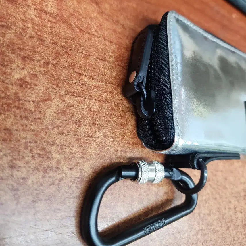 [BUNJANG] Yoshida Porter Silver Card Wallet / 요시다포터 실버 카드지갑