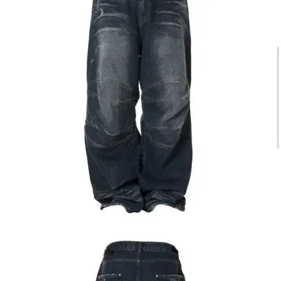 [BUNJANG] Live a Message Denim Pants / 리브어메세지 데님 팬츠