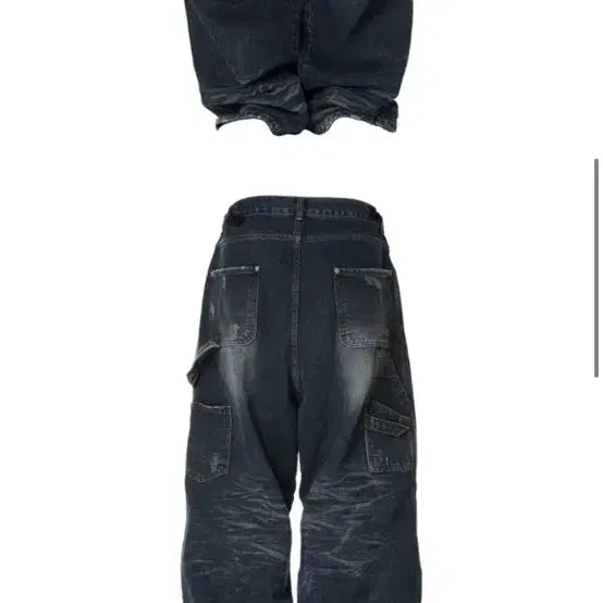 [BUNJANG] Live a Message Denim Pants / 리브어메세지 데님 팬츠