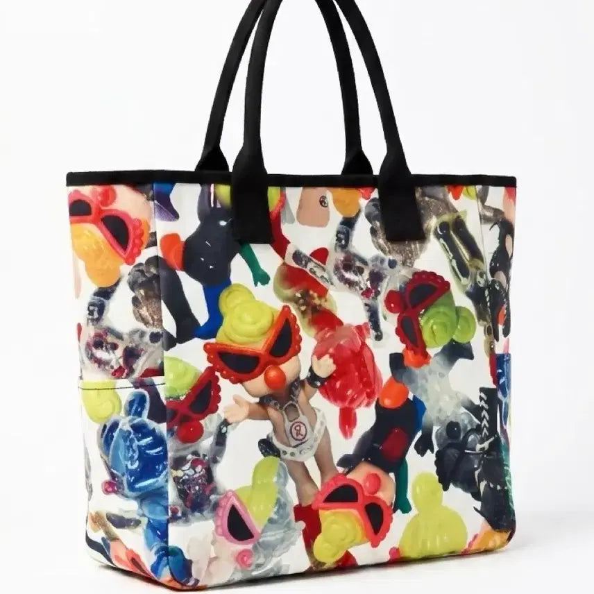 [BUNJANG] Hysteric Glamour Mini Full Print Canvas Tote Bag / 히스테릭글래머 미니 풀프린트 캔버스 토트백