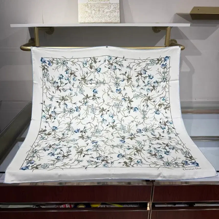 [SOLD OUT] 디올 양면 프린트 새틴 스카프 90cm