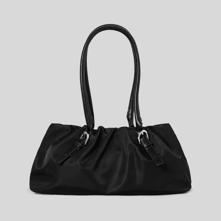[BUNJANG] Kuho Plus Shirring Hobo Bag - Black / 구호플러스 가방 Shirring Hobo Bag  Black
