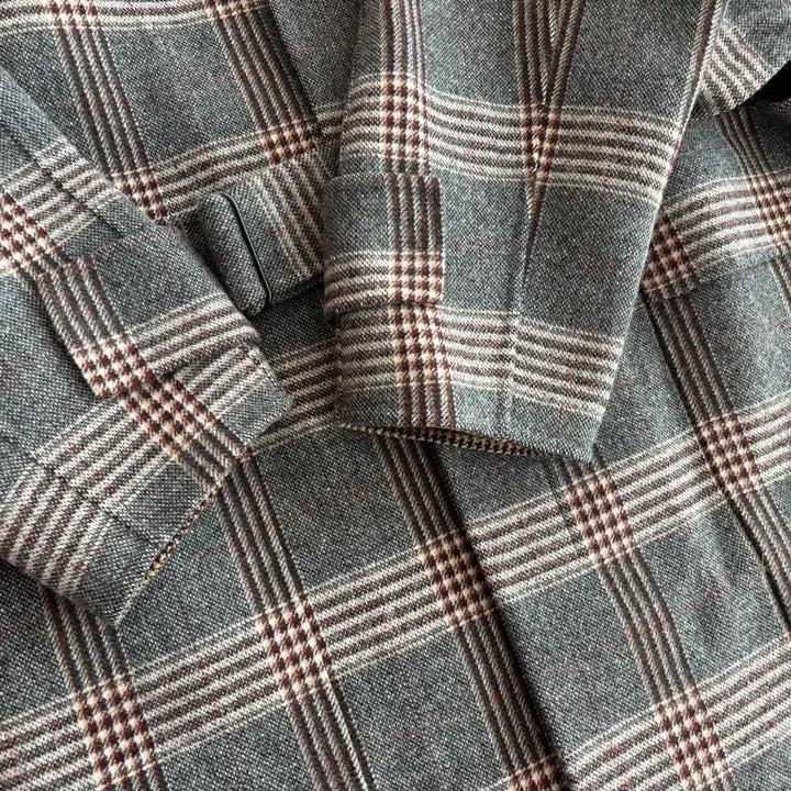 [BUNJANG] Solid Homme Check Balmacaan Coat / 솔리드옴므 체크 발마칸 코트 50(105)