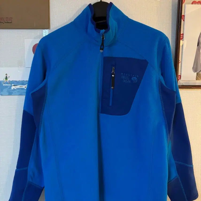 [BUNJANG] Mountain Hardwear Polartec Fleece Half-Zip Pullover / [M]마운틴 하드웨어 폴라텍 플리스 하프집업 블루