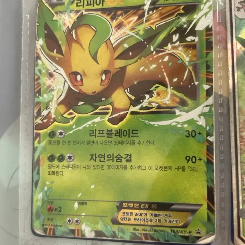 [BUNJANG] Leafeon ex Trading Card / 리피아 ex 팔아여