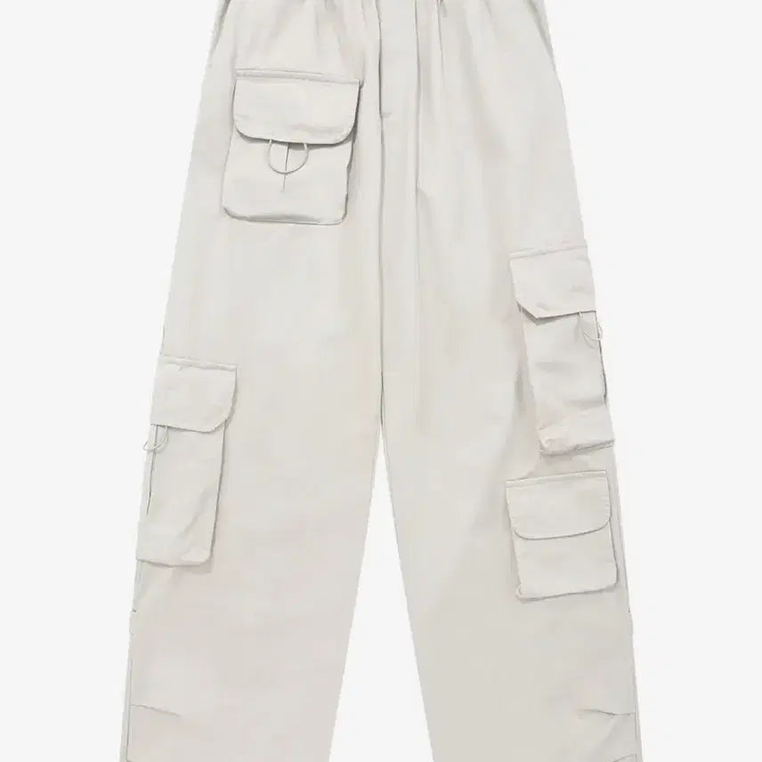 [BUNJANG] Flare Up Karina Parachute Cargo Pants / 카리나착용/플레어업 E95 파라슈트 카고바지 크림 flare up 무신사