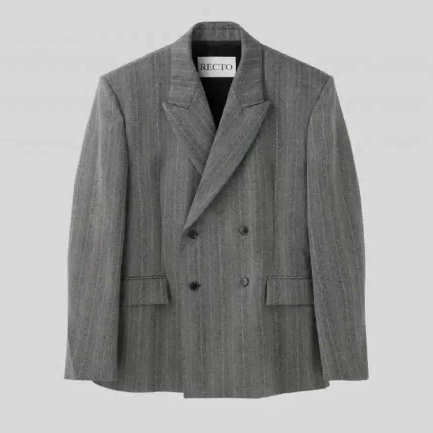 [BUNJANG] RECTO Broken Herringbone Double Breasted Hourglass Blazer / (M) 렉토 브로큰 헤링본 더블 브레스트 아워글래스 블레이저