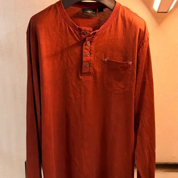 [BUNJANG] Harley Davidson Henley Neck Long Sleeve XL / 할리데이비슨 헨리넥 롱슬리브 xl
