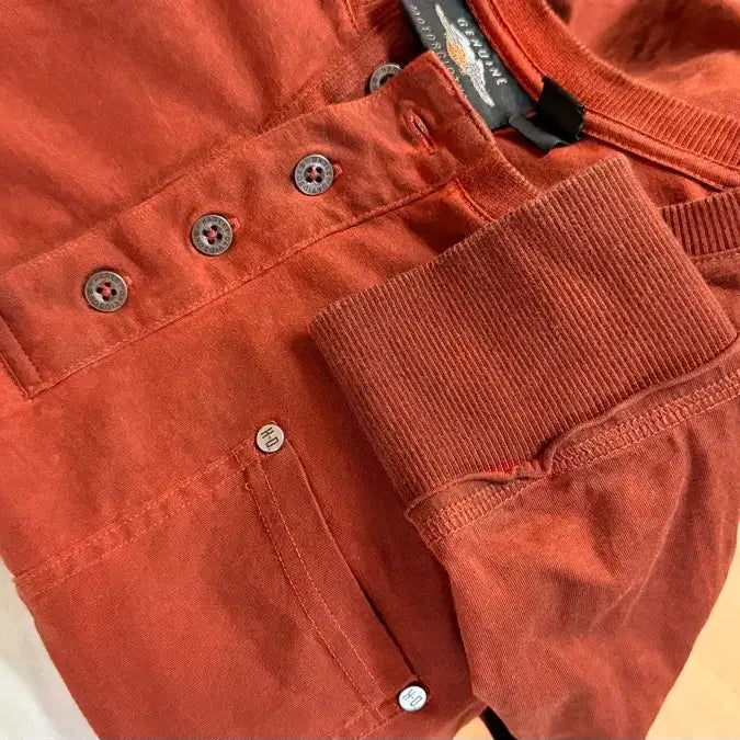 [BUNJANG] Harley Davidson Henley Neck Long Sleeve XL / 할리데이비슨 헨리넥 롱슬리브 xl