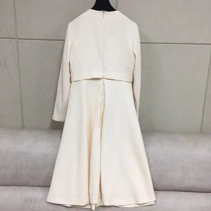 [BUNJANG] Kenneth Lady Ivory Jacket and Long Dress Set / 케네스레이디 아이보리 자켓 롱원피스 세트