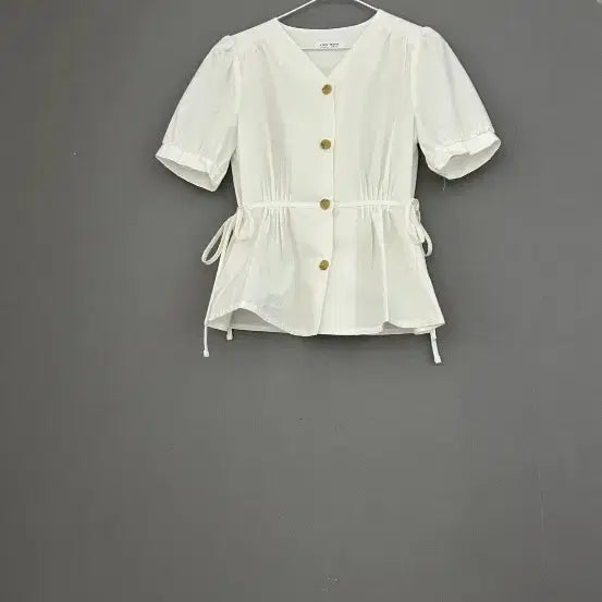 [BUNJANG] Piano Heaven White Ribbon Blouse / Piano heaven  화이트 리본 블라우스 55