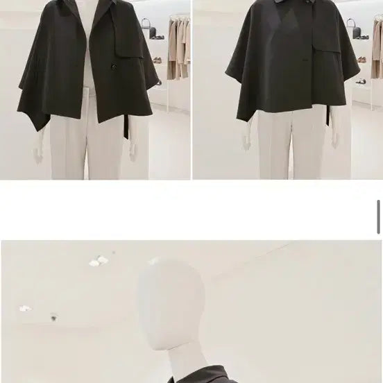 [BUNJANG] ZOOC Cape Short Trench Black Jacket / ZOOC 주크 케이프 숏 트렌치 블랙
