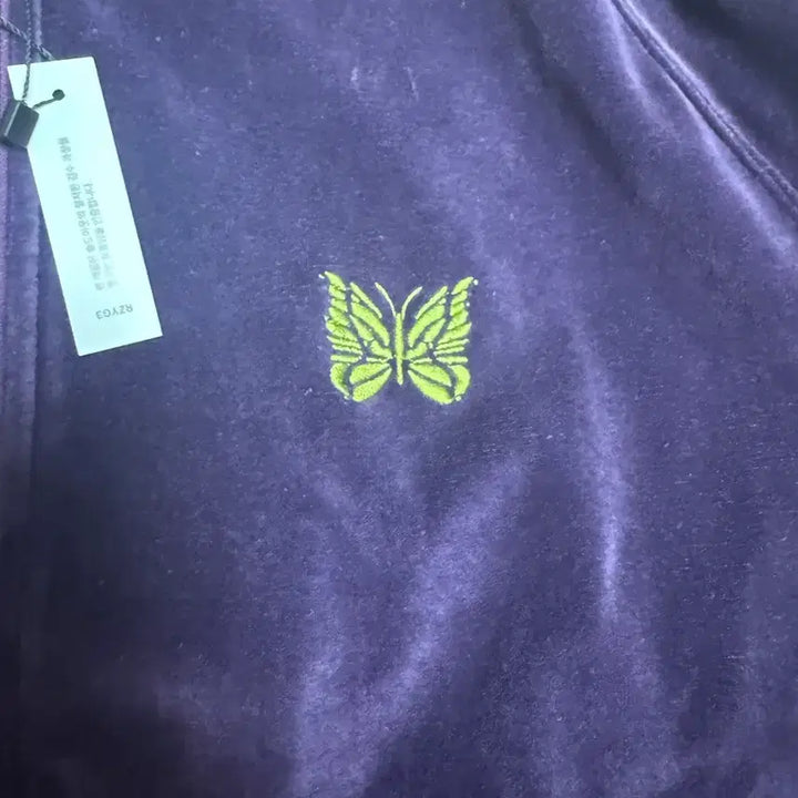 [BUNJANG] Needles Purple Velvet Track Jacket / 니들스 립칼라 벨벳 트랙 재킷 퍼플