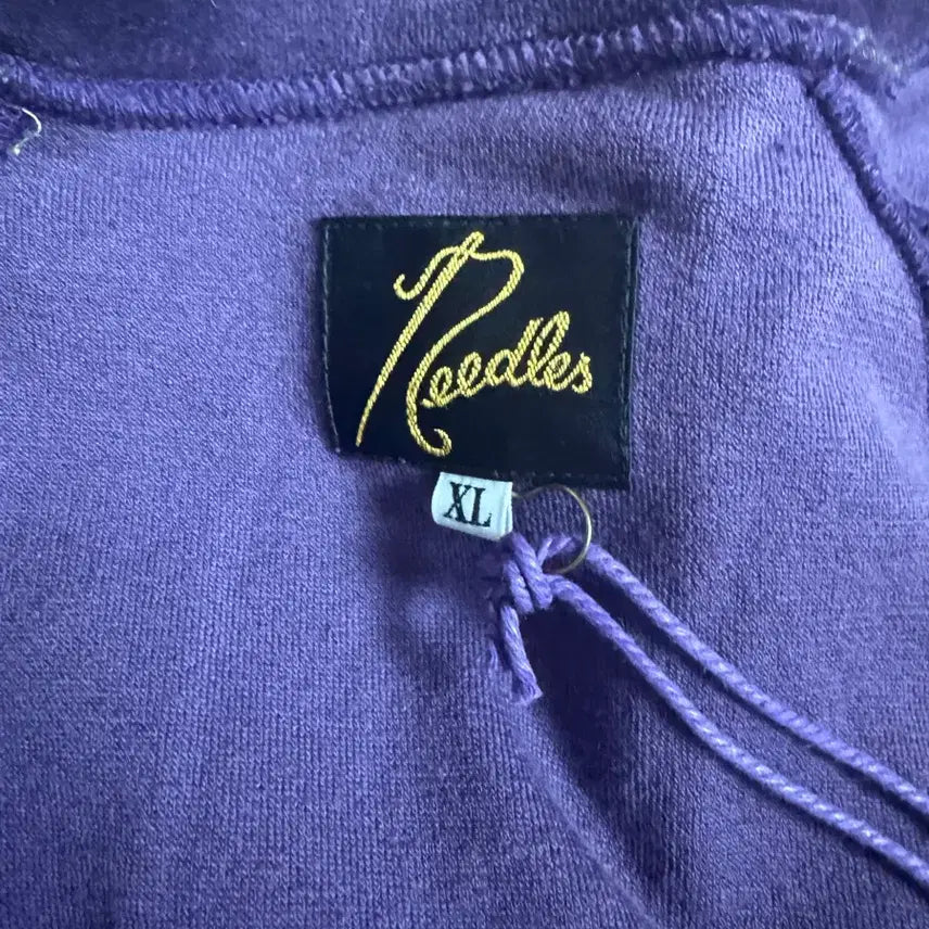 [BUNJANG] Needles Purple Velvet Track Jacket / 니들스 립칼라 벨벳 트랙 재킷 퍼플