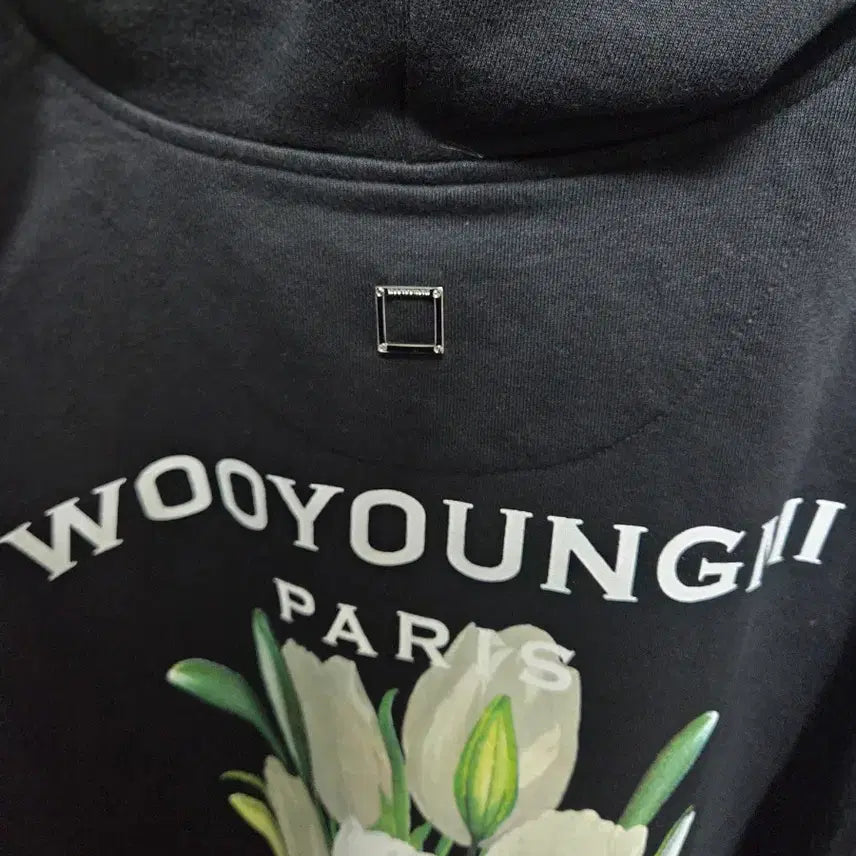[SOLD OUT] 우영미 튤립 백로고 플라워 후드티