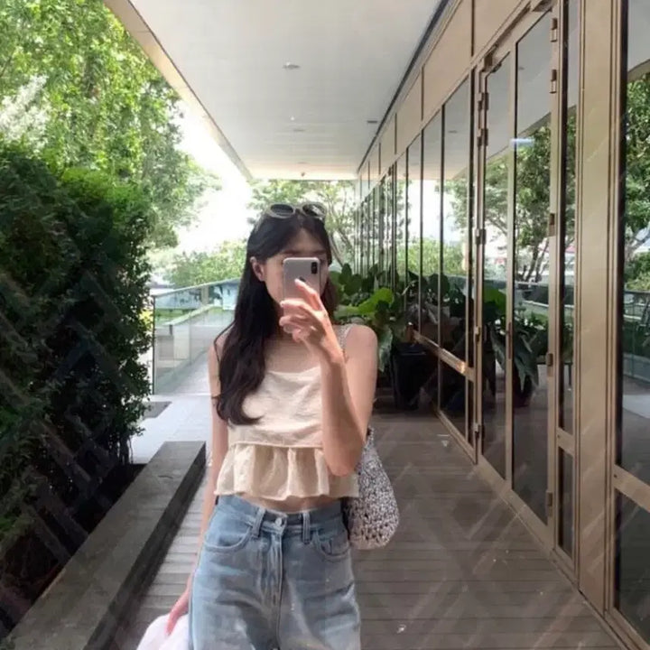 [BUNJANG] Wear Weather Shushu Bustier Top / 웨어웨더 슈슈 뷔스티에