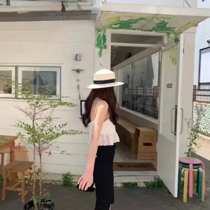 [BUNJANG] Wear Weather Shushu Bustier Top / 웨어웨더 슈슈 뷔스티에