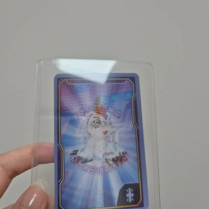 [BUNJANG] Digimon Collaboration Cafe Shiramon Lenticular Card / 디지몬 콜라보카페 콜카 오마케 쉬라몬 렌티큘러 카드