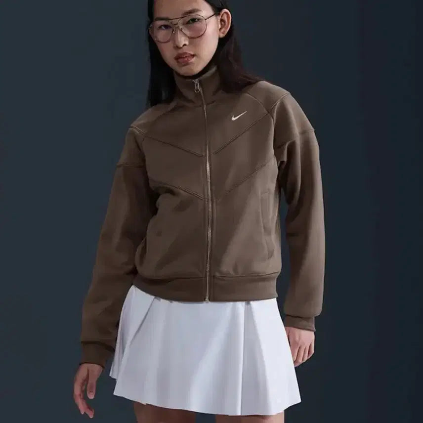 [BUNJANG] Nike NSW Windrunner Poly Knit Jacket - Mink Brown / 나이키 NSW 윈드러너 폴리 니트 자켓 밍크 브라운 집업