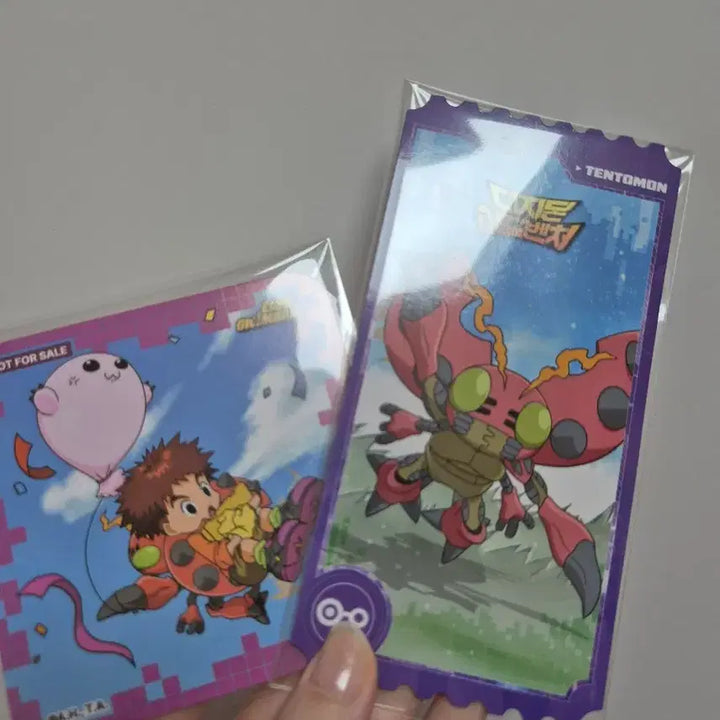 [SOLD OUT] 디지몬 콜라보카페 콜카 오마케 한솔이 텐타몬 특전 카드