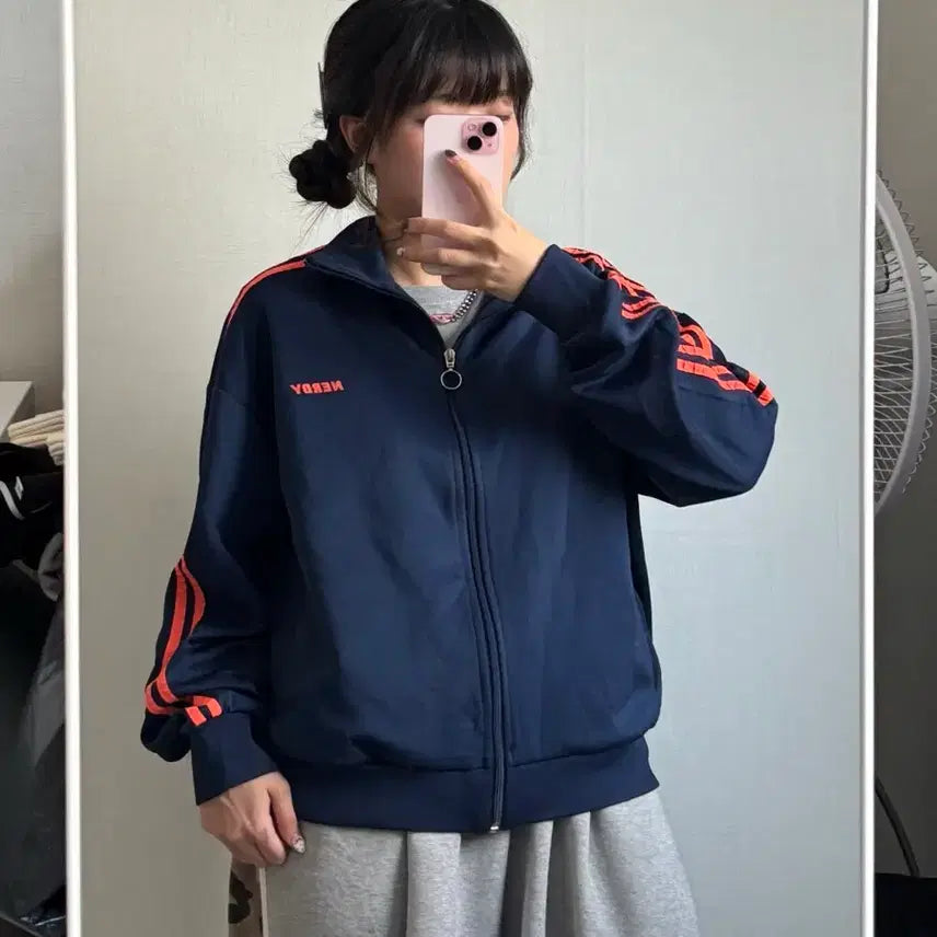 [BUNJANG] Nerdy Track Top Jersey S / 널디 트랙탑 져지 S