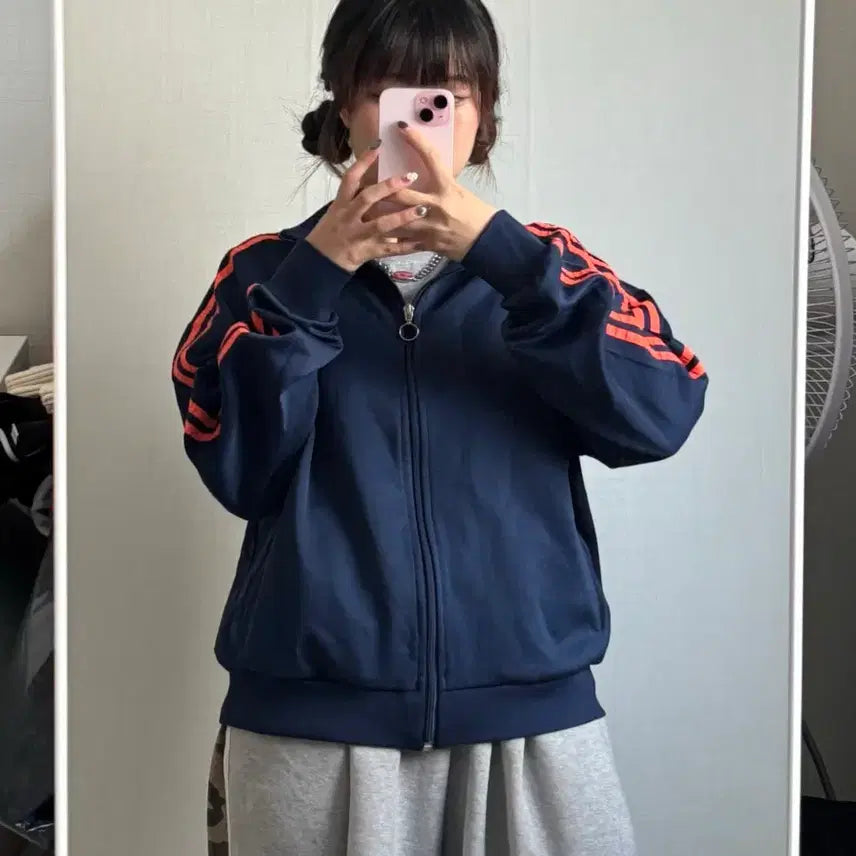 [BUNJANG] Nerdy Track Top Jersey S / 널디 트랙탑 져지 S