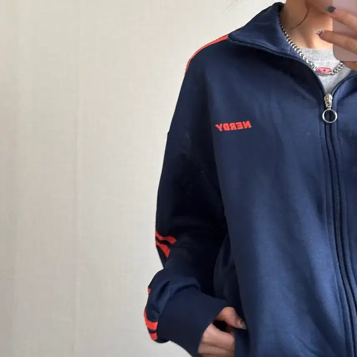 [BUNJANG] Nerdy Track Top Jersey S / 널디 트랙탑 져지 S
