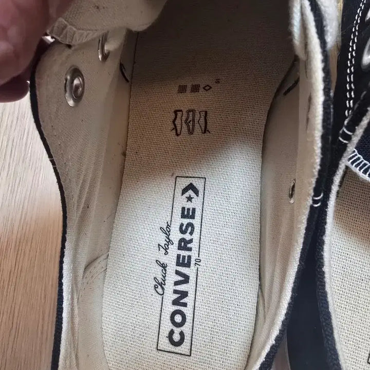 [BUNJANG] Converse Chuck 70 Classic Black Sneakers / [260]컨버스 척 70 클래식 블랙 162058C