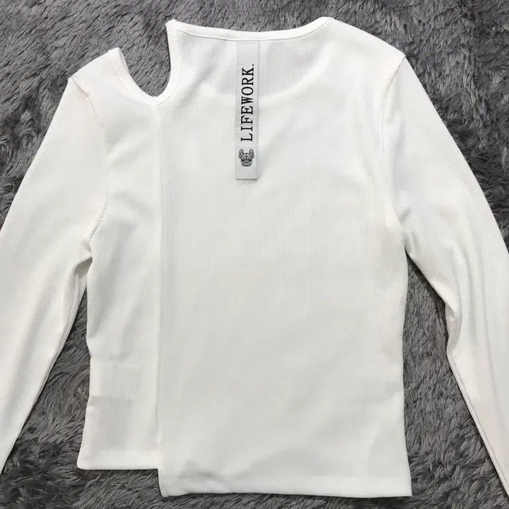[BUNJANG] LifeWork (LW) Slit Ribbed Long Sleeve T-shirt / [[여성 F, A급] 라이프워크(LW) 트임 골지 긴팔티셔츠@206