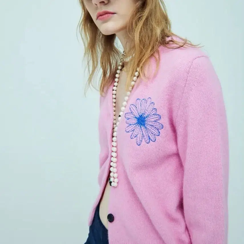 [BUNJANG] Mardi Mercredi Raccoon Blended Cardigan / [마르디 메크르디] RACCOON BLENDED CARDIGAN V NE