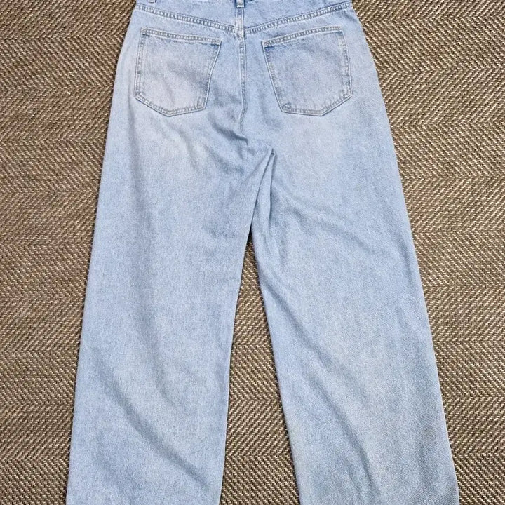 [BUNJANG] Kuho Two-Tuck Wide Denim Jeans / 구호 투턱 와이드 데님 28