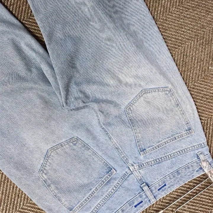 [BUNJANG] Kuho Two-Tuck Wide Denim Jeans / 구호 투턱 와이드 데님 28