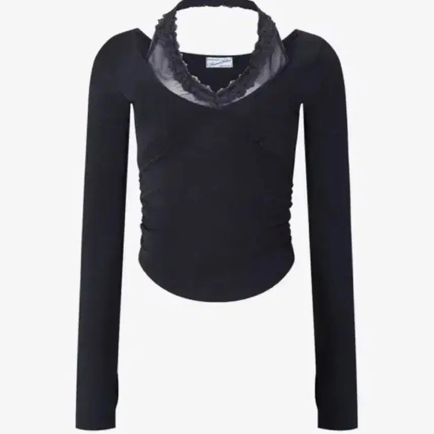 [BUNJANG] Please Follow Amelia Lace Halter Long Sleeve (New) / 플리즈노팔로우 아멜리아 레이스 홀터 롱슬리브 (새상품)