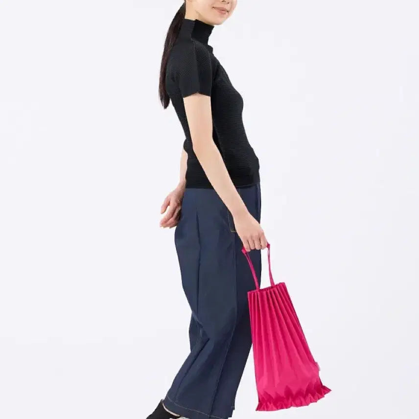 [BUNJANG] Issey Miyake Me Trunk Pleats Bag Black Large / 이세이미야케 me 트렁크 플리츠백 블랙 라지