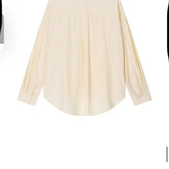 [BUNJANG] Margarine Yellow Stripe Lettering Shirt / 스트라이프 마가린 레터링 yellow stripe shirt