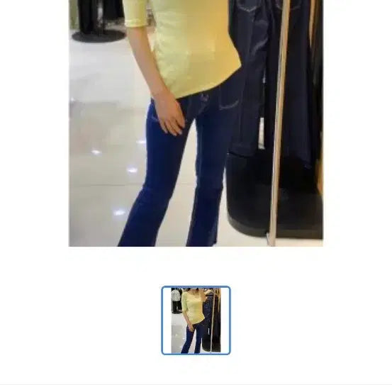 [BUNJANG] Egoist Asymmetrical Ribbed Knit Top / 에고이스트 언발 골지 티셔츠