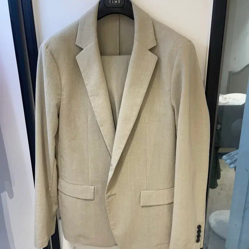 [BUNJANG] Solid Homme Beige Setup Suit / 솔리드옴므 카키베이지 셋업 수트 50/48