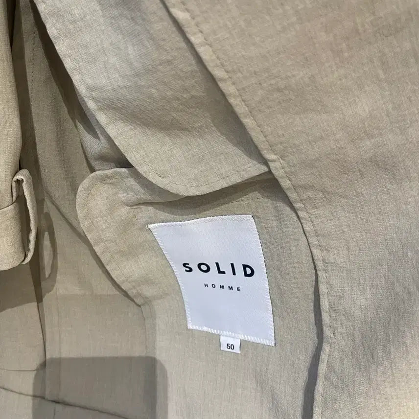 [BUNJANG] Solid Homme Beige Setup Suit / 솔리드옴므 카키베이지 셋업 수트 50/48