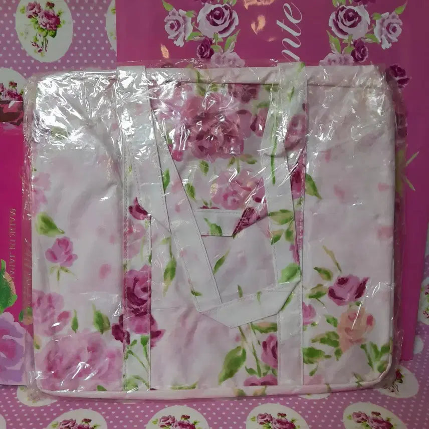 [BUNJANG] Jesus Diamante Hime Gyaru Blurred Rose Pattern Shoulder Bag/Tote Bag / 지저스디아망떼 히메갸루 흐림장미무늬 숄더백/토트백