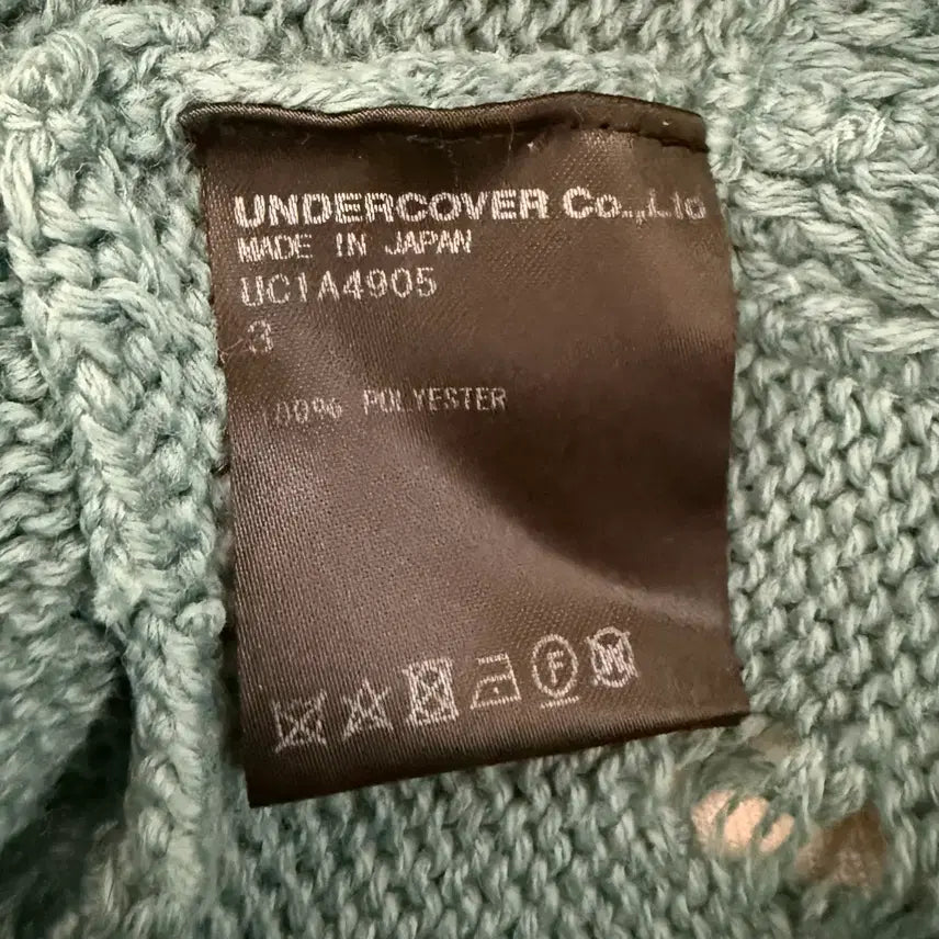 [BUNJANG] Undercover Knit Gray Green Sweater / 언더커버 니트 그레이 그린 3