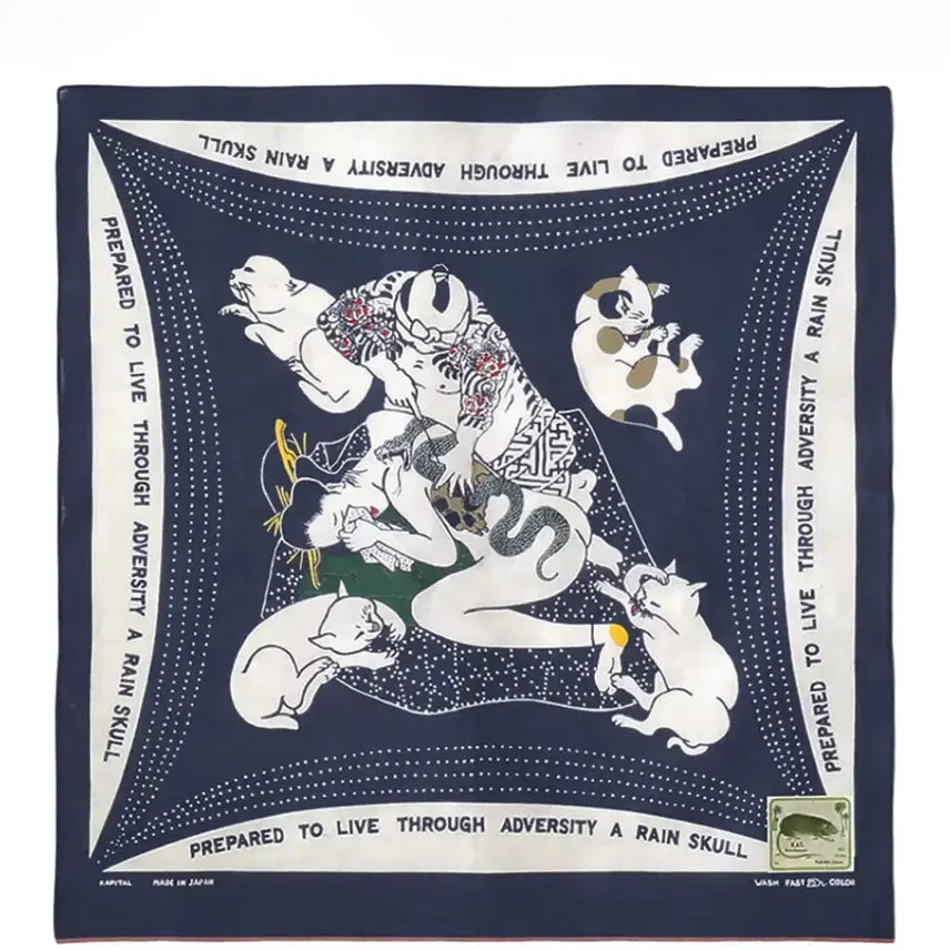 [BUNJANG] Capital Rainy Skull No Woman Bandana / 캐피탈 레인스컬 노우먼 반다나
