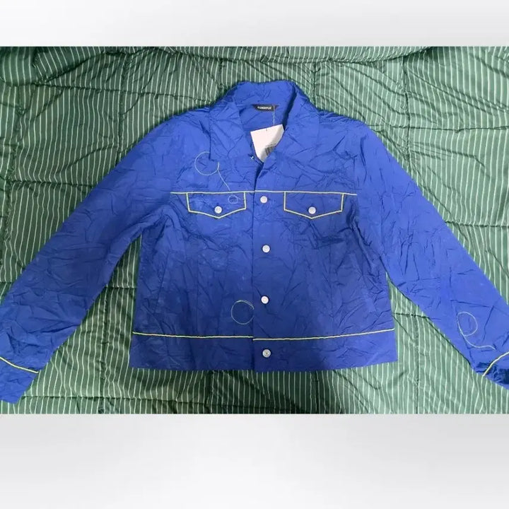 [BUNJANG] Kanghyuk Airbag Blue Trucker Jacket / [L] 강혁 에어백 블루 트러커 자켓 (빅뱅 탑 착용)