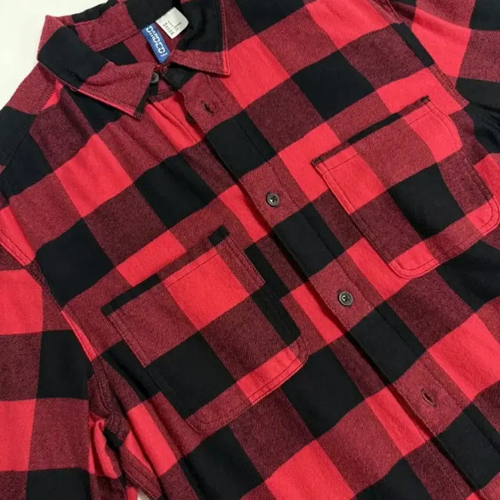 [BUNJANG] H&amp;M 레드 투포켓 체크 셔츠 (S) / H&amp;M 레드 투포켓 체크 셔츠 (S)