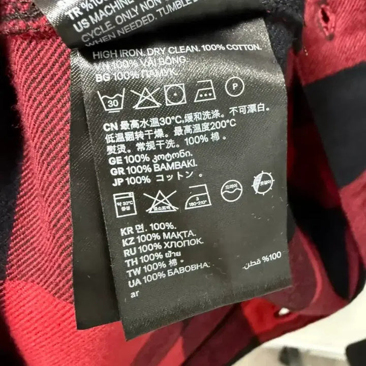 [BUNJANG] H&amp;M 레드 투포켓 체크 셔츠 (S) / H&amp;M 레드 투포켓 체크 셔츠 (S)