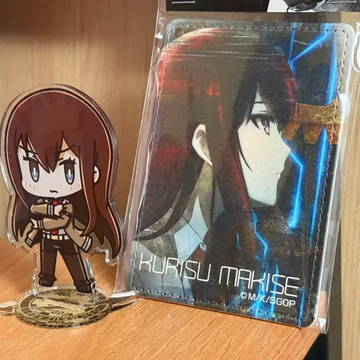 [BUNJANG] Steins;Gate Kurisu Makise Card Wallet &amp; Acrylic Stand / 슈타인즈 게이트 마키세 크리스 카드지갑,아크릴