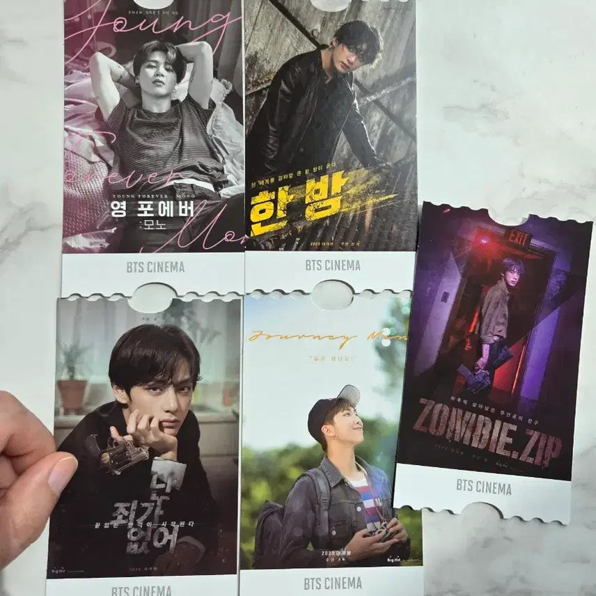 [BUNJANG] BTS Cinema Movie Ticket Set / BTS 시네마 영화 티켓 5종 세트