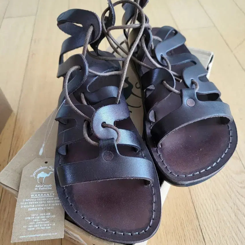 [BUNJANG] Jerusalem Sandals Leather Sandals / 예루살렘 샌들 가죽 샌들 새상품
